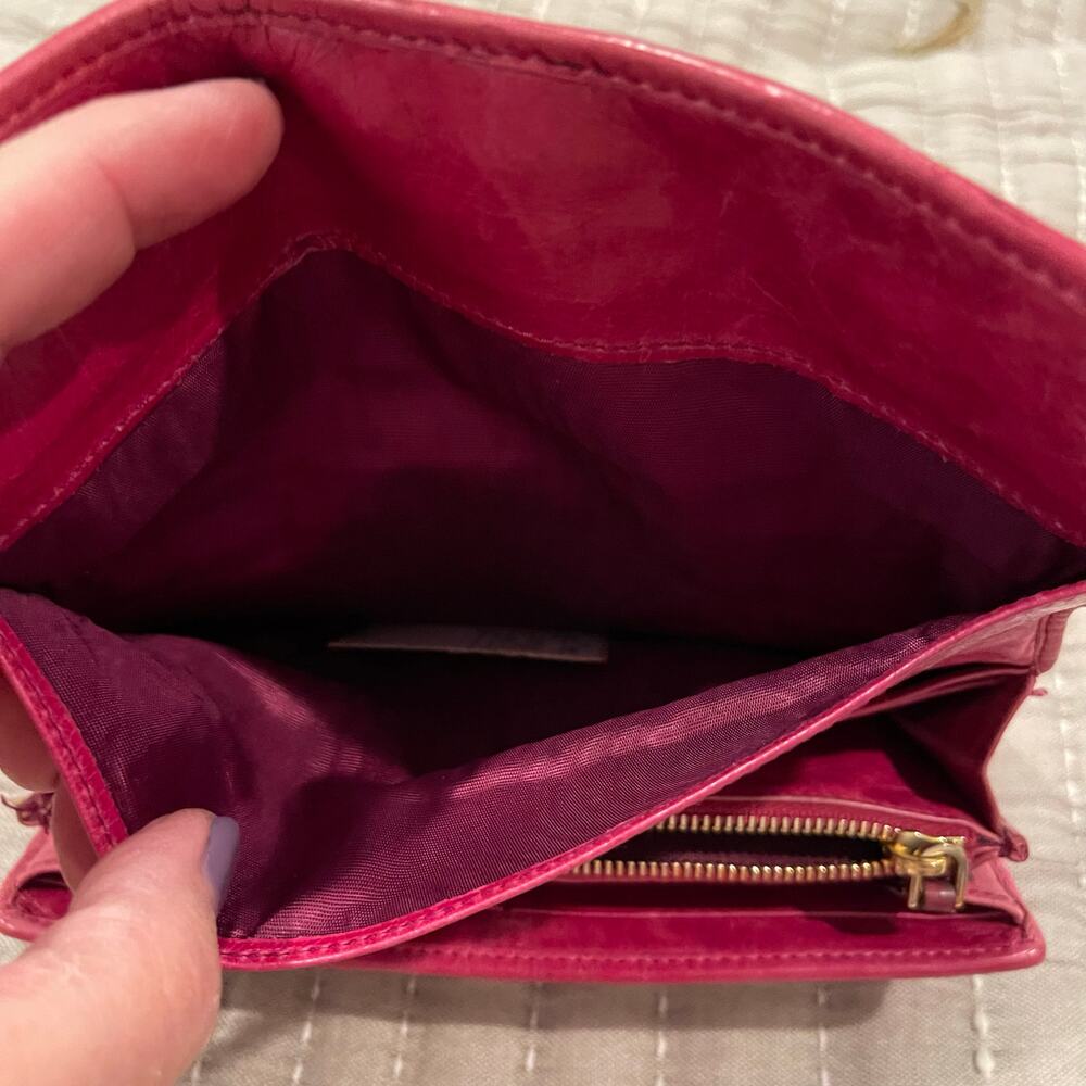 Miu Miu Matalesse Nappa Leather Wallet Red Pink - Picture 8 of 15